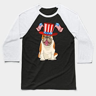 Bulldog shirt patriotic Baseball T-Shirt